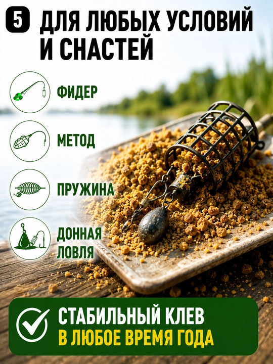 Monster Baits karp, sazan va feeder uchun baliq yemi, 1 kg