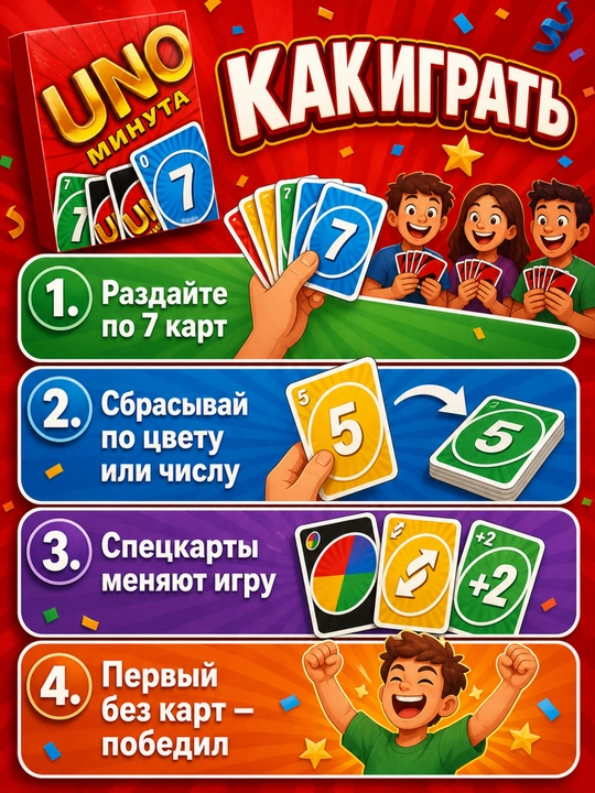 Настольная карточная игра для компании и вечеринки 16+
