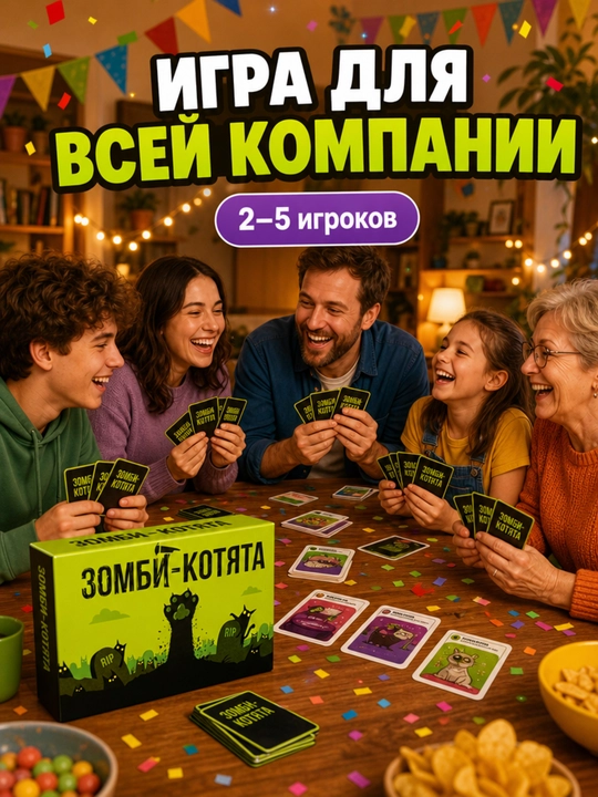 Настольная карточная игра для компании и вечеринки 16+