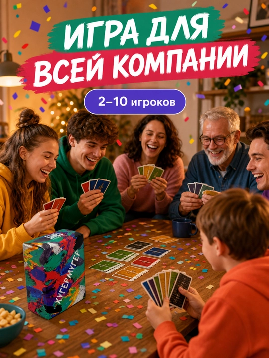 Настольная карточная игра для компании и вечеринки 16+