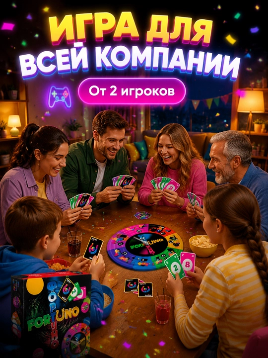 Kompaniya va bazm uchun stol kartochka o'yini 16+