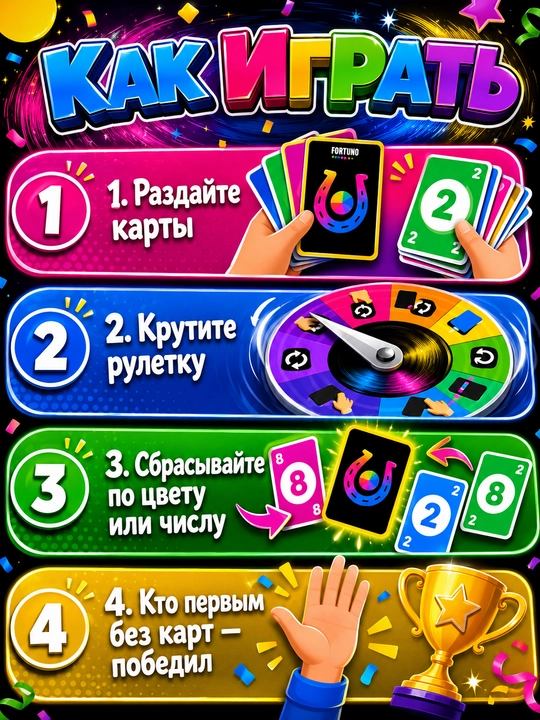 Kompaniya va bazm uchun stol kartochka o'yini 16+