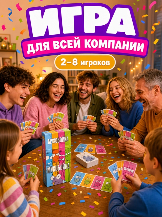 Настольная карточная игра для компании и вечеринки 16+