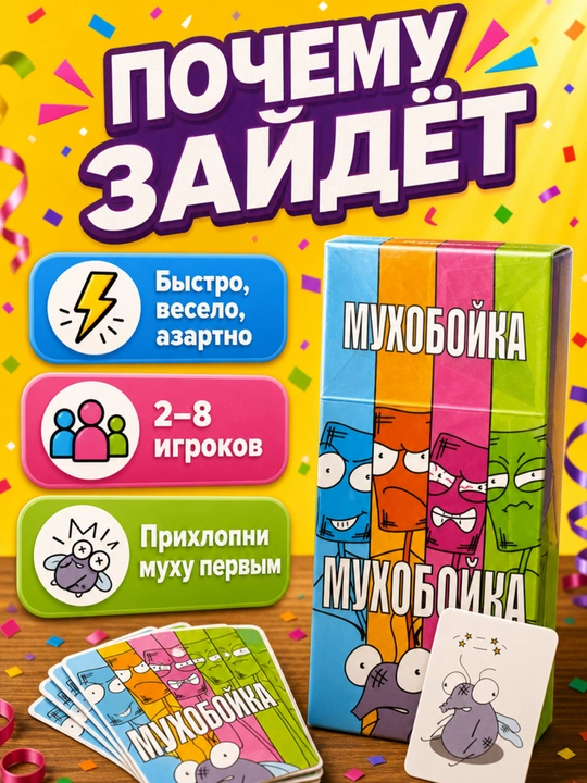 Настольная карточная игра для компании и вечеринки 16+