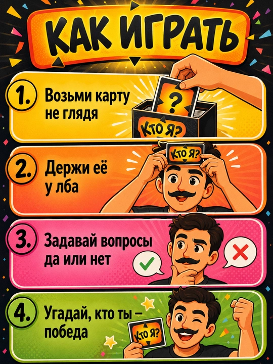 Настольная карточная игра для компании и вечеринки 16+