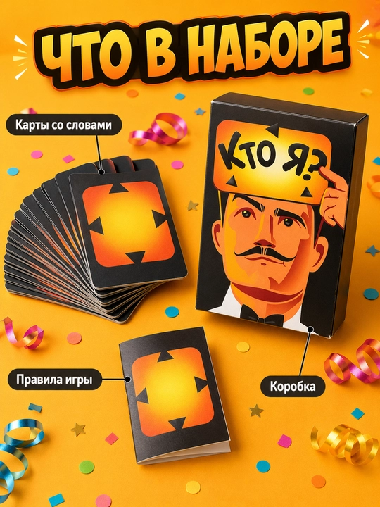 Настольная карточная игра для компании и вечеринки 16+