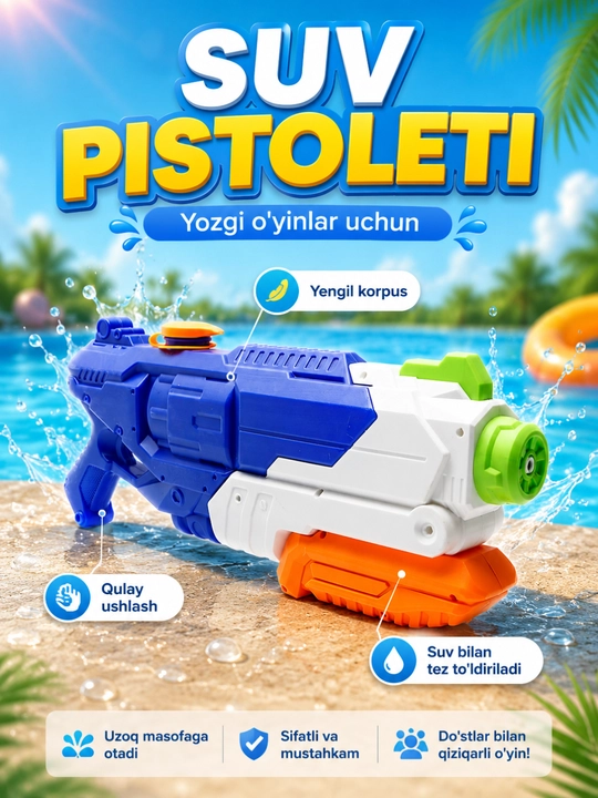 Водяной пистолет, игрушка, водяные пистолеты - 