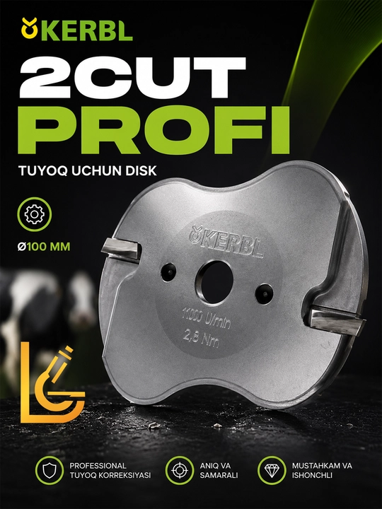 Tuyoqni korreksiya qilish uchun 2Cut Profi disk 100 mm Kerbl - 