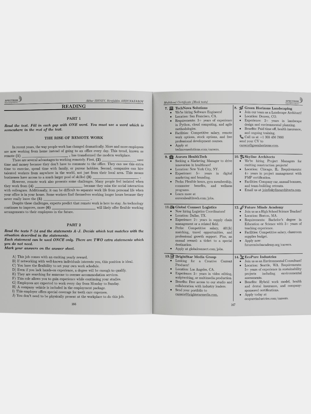 Multilevel Certificate (MOCK TESTS)