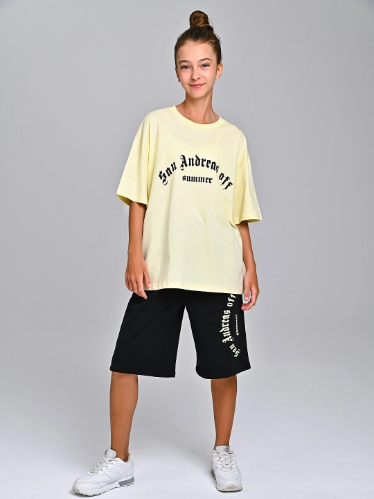 Шорты бермуды для девочек, оверсайз