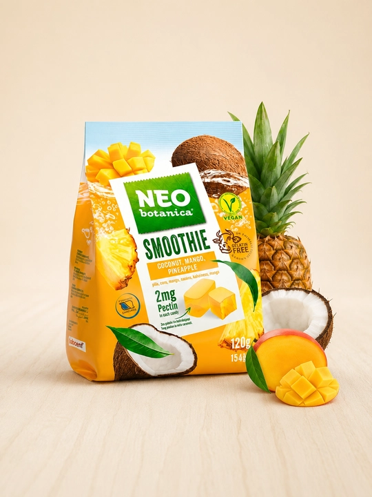 NEO Botanica SMOOTHIE ananas, kokos va mangoli mevali marmelad, 120 g - 