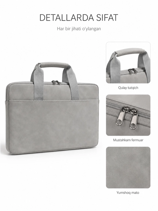 Сумка для ноутбука и MacBook, 13–14 / 15.6 дюйма, розовая и светло-серая, с карманом