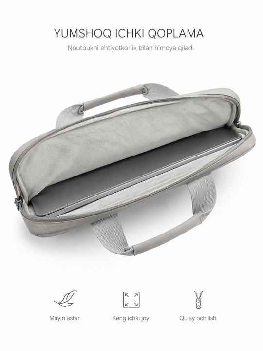 Сумка для ноутбука и MacBook, 13–14 / 15.6 дюйма, розовая и светло-серая, с карманом