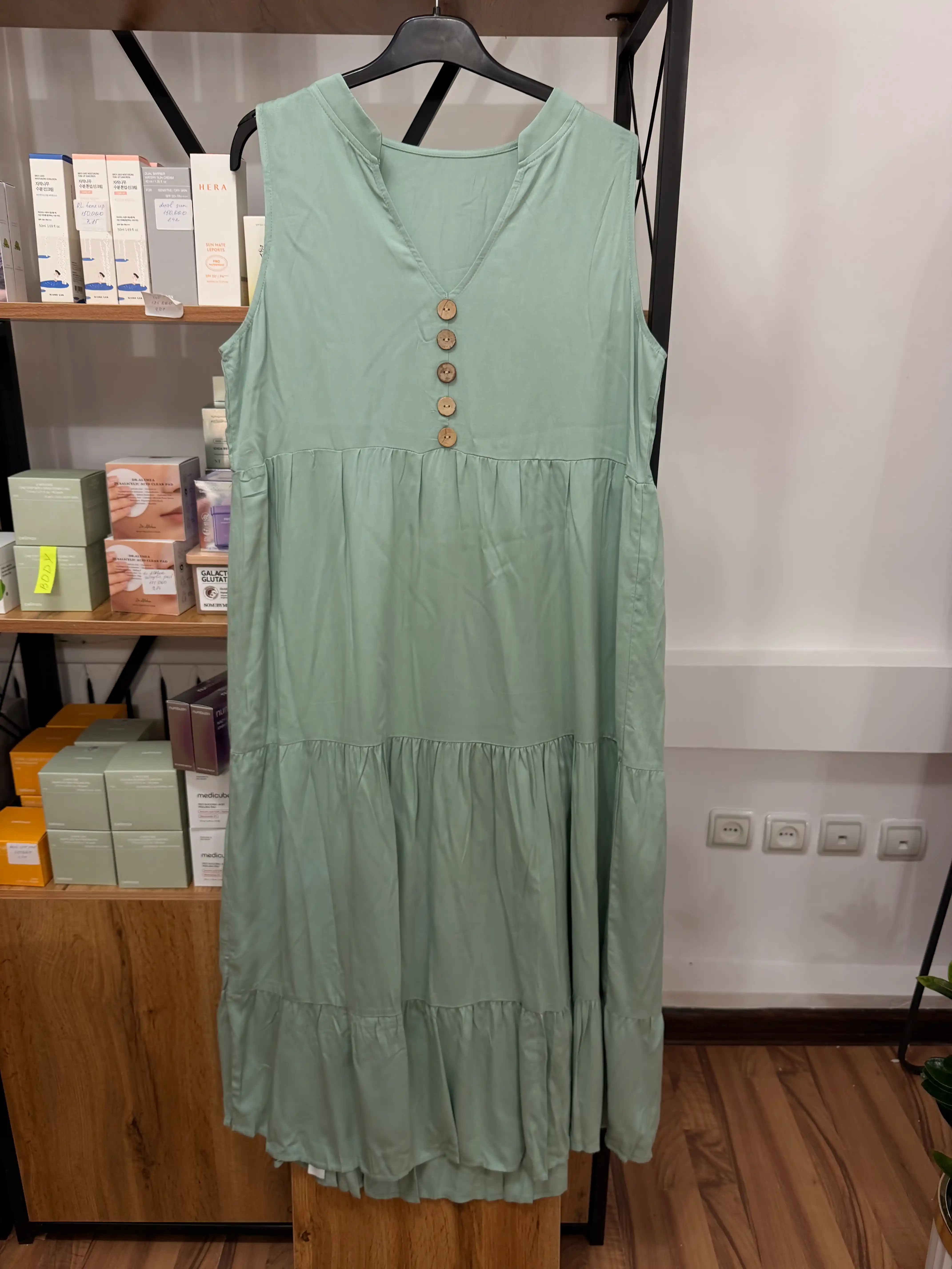 Платье женское, летнее, в стиле сафари, приталенное, хлопок  — EllyFashion