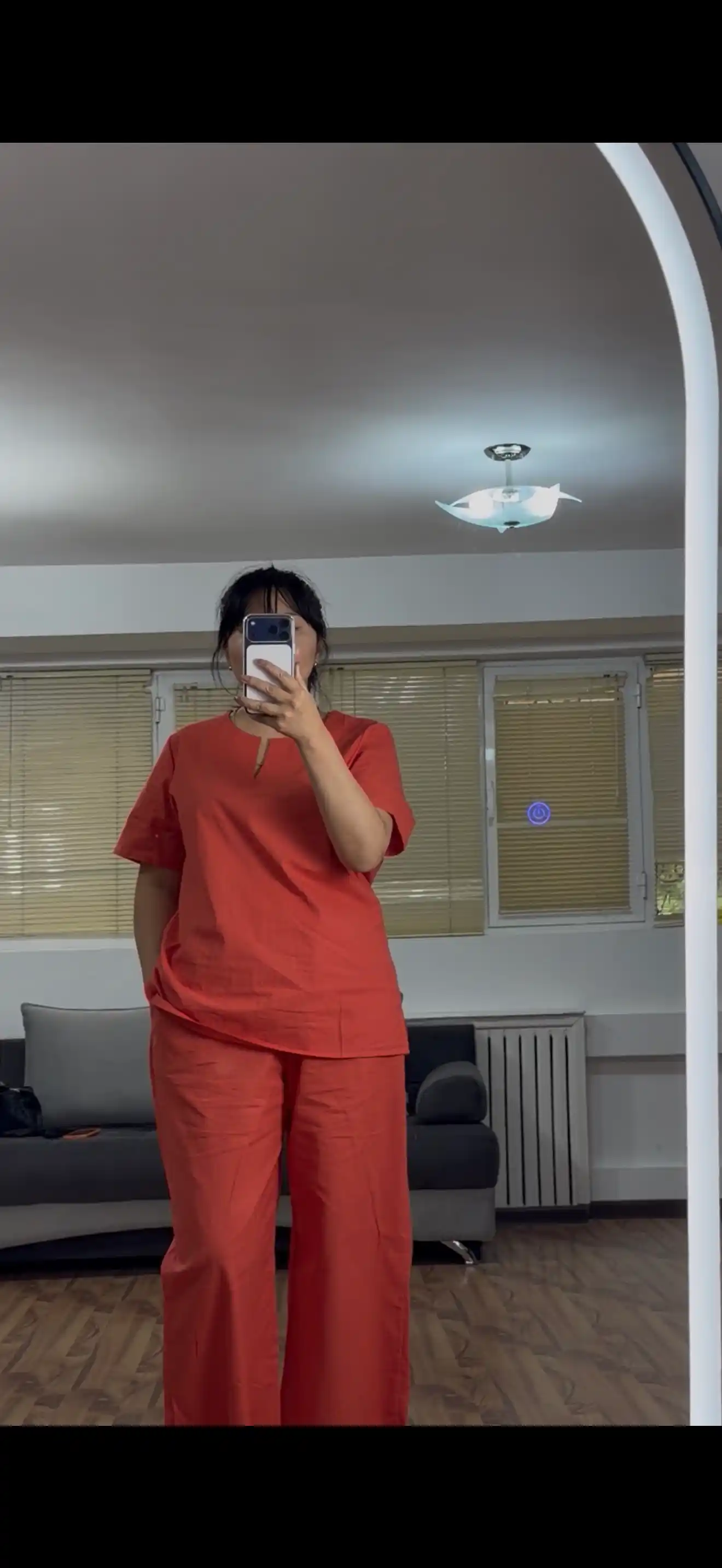 Ayollar yozgi kostyumi, katta razmerlar, 100% paxta — Elly Fashion