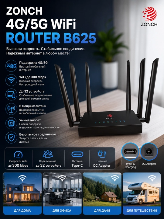 ZONCH B730 4G/5G WiFi Router - 