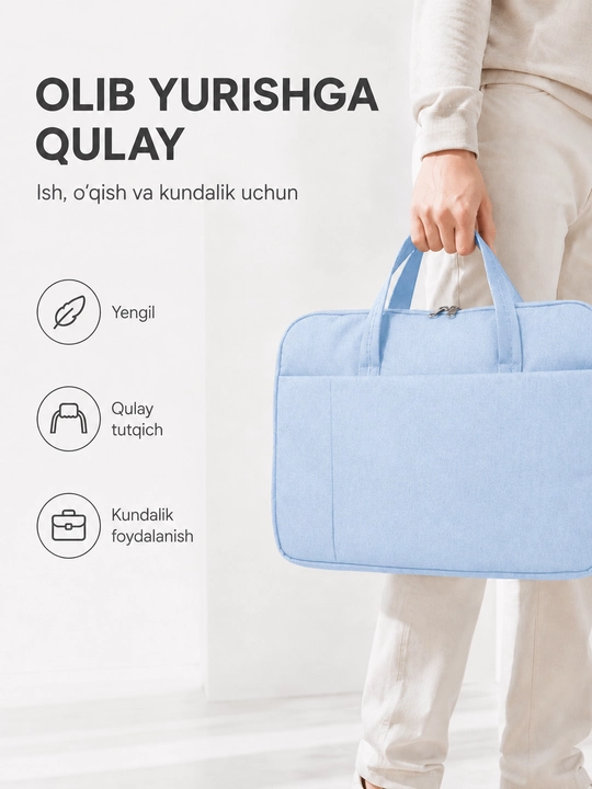 Сумка для ноутбука 13–14 и 15.6 дюйма, 4 цвета