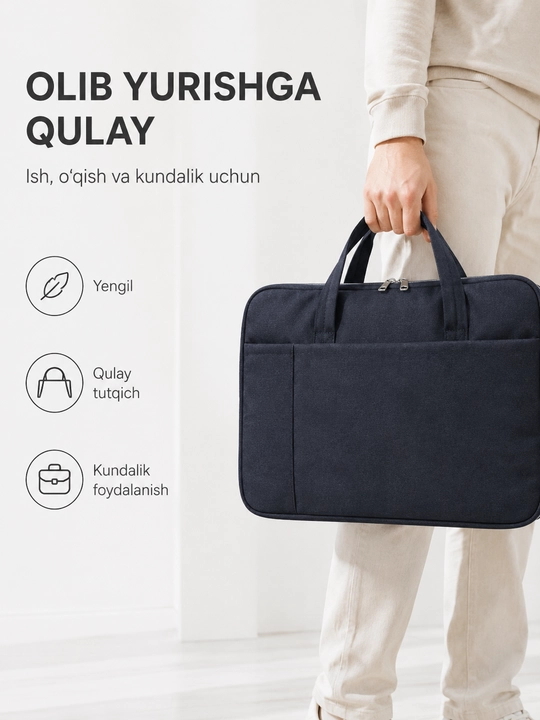 Сумка для ноутбука 13–14 и 15.6 дюйма, 4 цвета