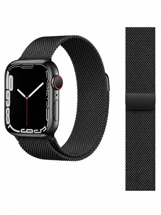 Apple Watch iWatch uchun magnitli zanglamas po'lat Milanese tasma 38–49 mm (faqat tasma)