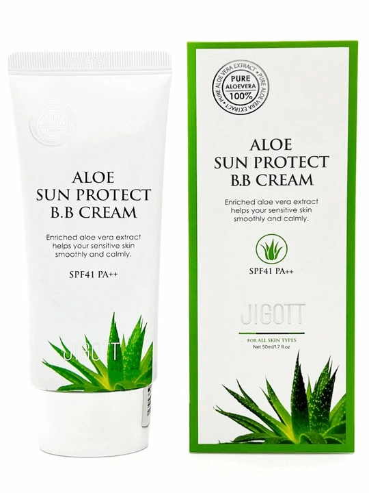 Jigott Aloe BB CREAM SPF41+ PA++ quyosh himoyalovchi BB kremi