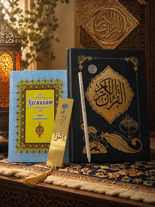 Soyali Qur’on 30 Qur’on Husnixat Alxuda, Husnixat, xatcho‘p va ruchka