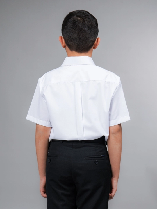 Рубашка для мальчика Slim Fit с длинным рукавом, школьная форма, 7-14 лет