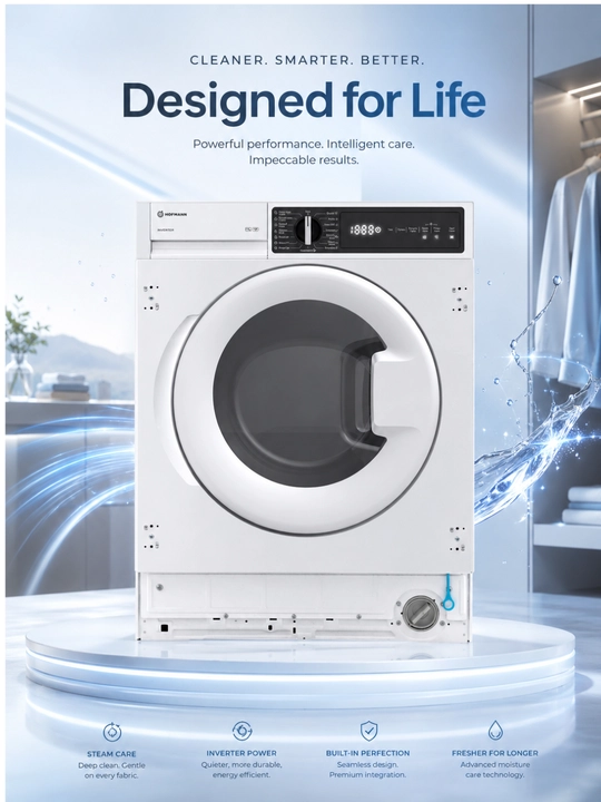 Встроенная стиральная машина Hofmann WDM7514BI/HF, 7 кг - 