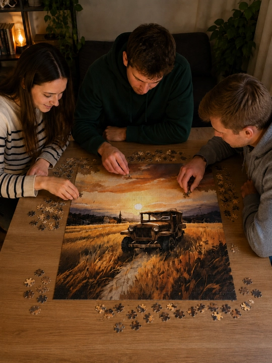 Jigsaw Puzzle —красивий пазл для детей и взрослых,  картонная мозаика, пазл 500 деталей