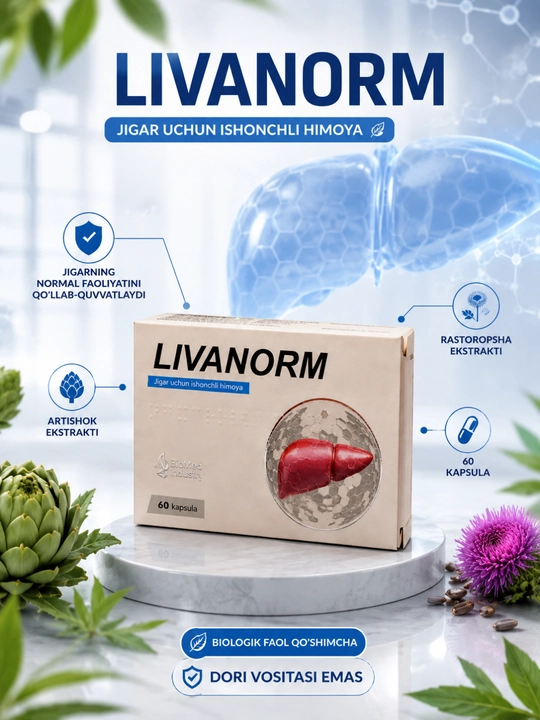 LIVANORM — Надёжная защита печени, 30 капсул - 