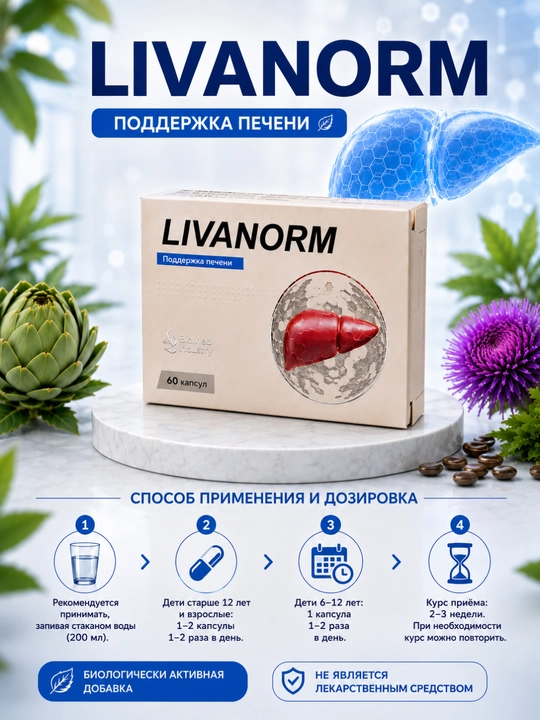 LIVANORM jigar uchun ishonchli himoya, 30 kapsula
