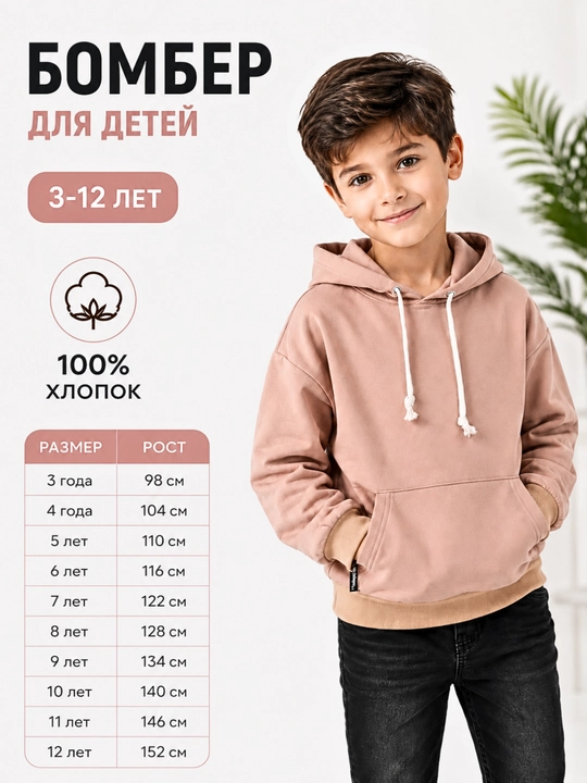 Толстовка  для мальчиков