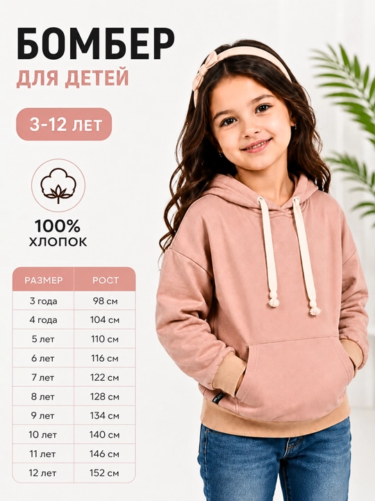 Бомбер для девочек