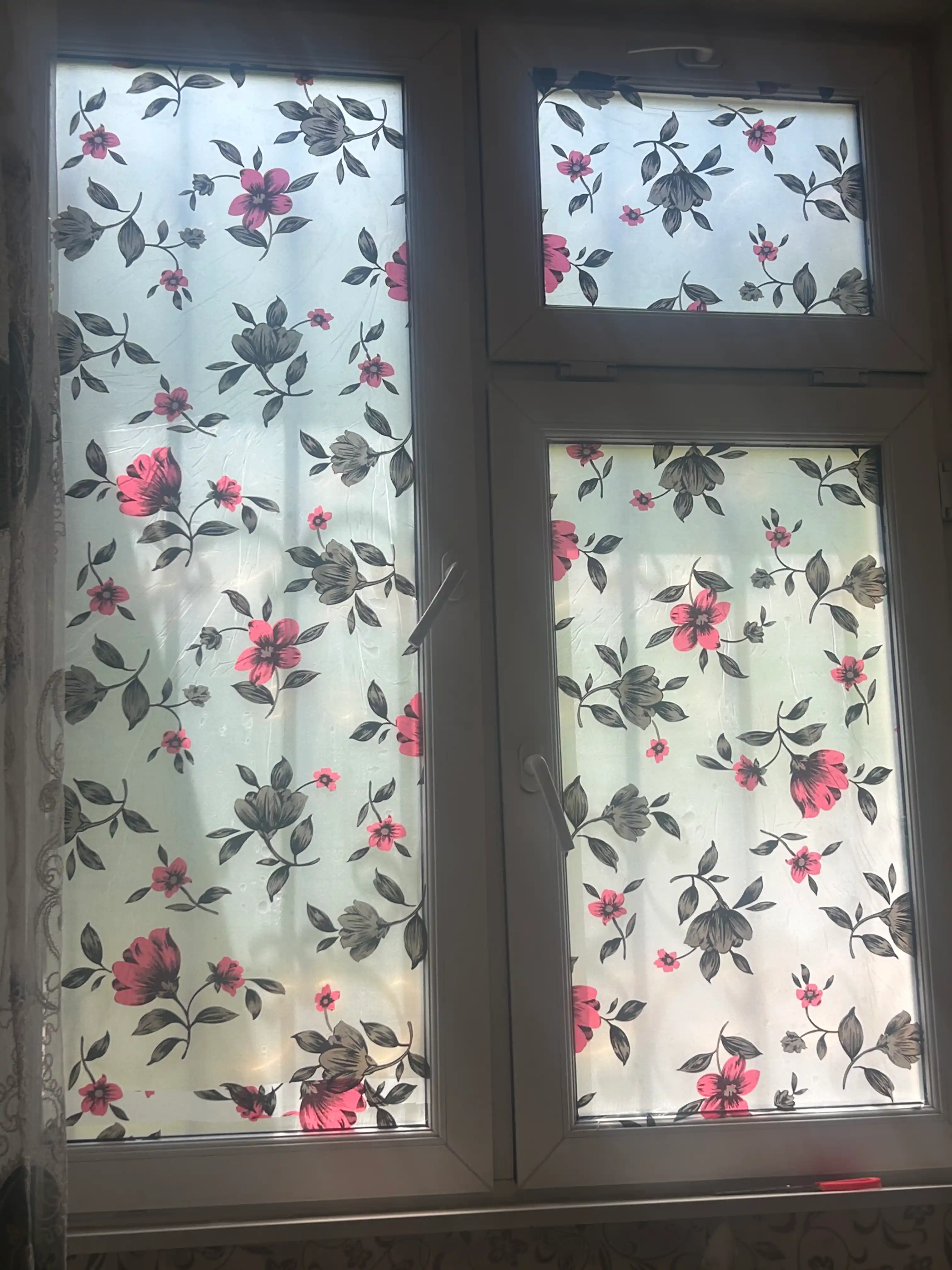 Пленка для окон, матовая, самоклеящаяся, защитная, декоративная