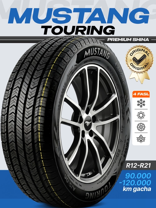 Шина Mustang Touring, всесезонная, R12–R19 - 