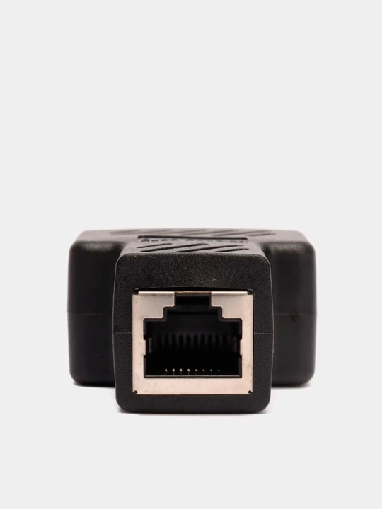 Соединитель LAN кабеля RJ45 - RJ45, разветвитель двух компьютерных кабелей