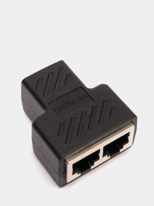 Соединитель LAN кабеля RJ45 - RJ45, разветвитель двух компьютерных кабелей