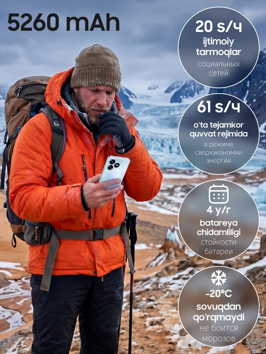 Смартфон Honor X5d Plus 4/128 Gb, 90Hz