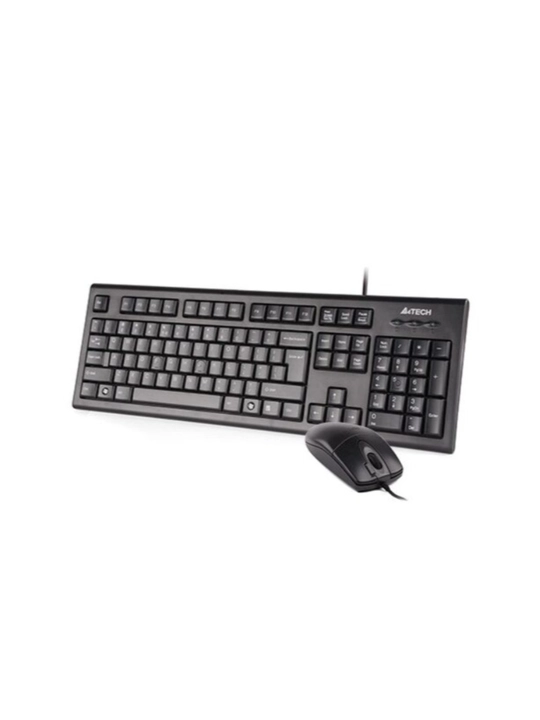 A4Tech KR-8520D USB klaviatura va sichqoncha to‘plami, multimedia tugmali optik sichqoncha
