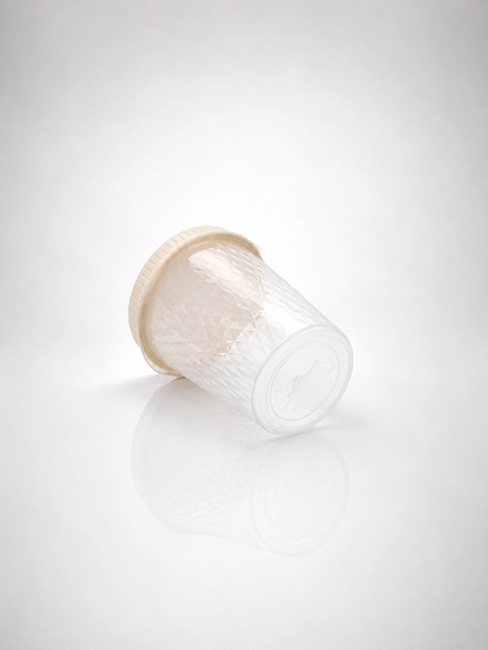 Turli o'lchamdagi burama qopqoqli plastik bankalar, konteynerlar