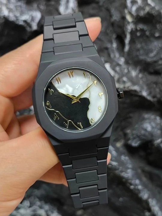 Aura Shadow Black - erkaklar soati, minimalizm uslubida