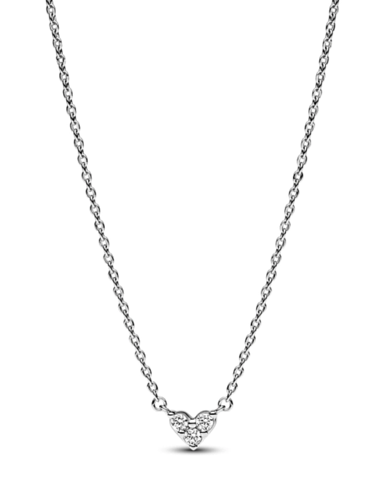 Колье Timeless «Сердце с тремя камнями», серебро 925, арт. 393014C01
