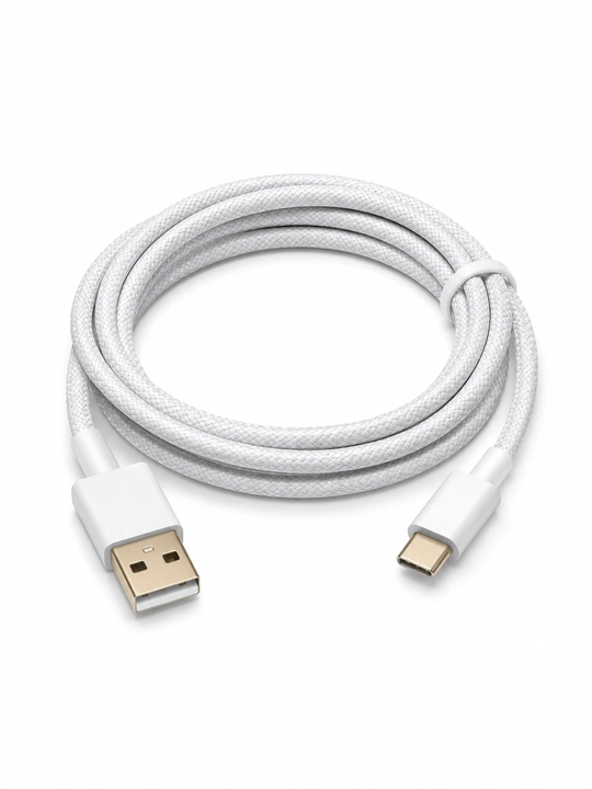 Кабель USB Type-C to USB, 1 м, Усиленная тканевая оплётка, Быстрая зарядка