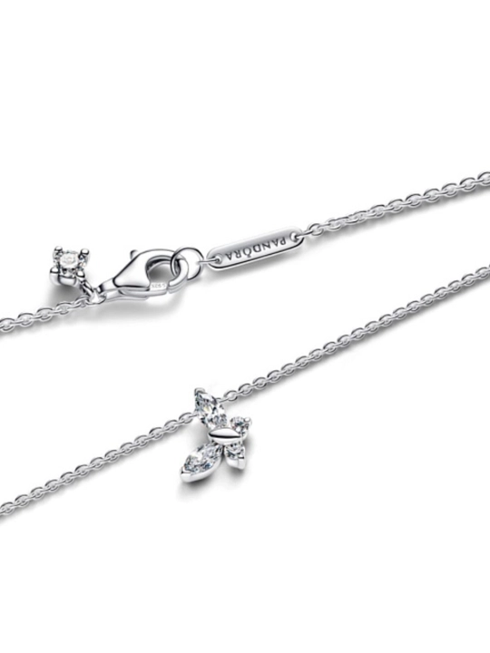 Колье Timeless «Бабочка» с прозрачными камнями, серебро 925, арт. 394266C01