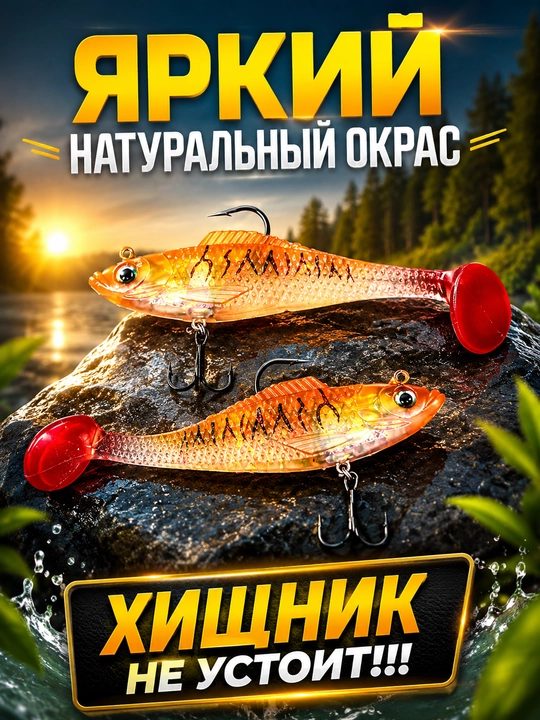 Силиконовые приманки для рыб