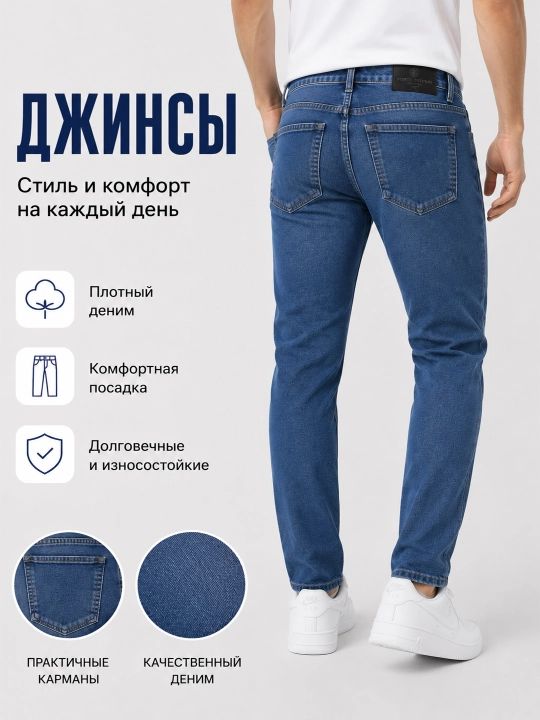 Зауженные мужские джинсы