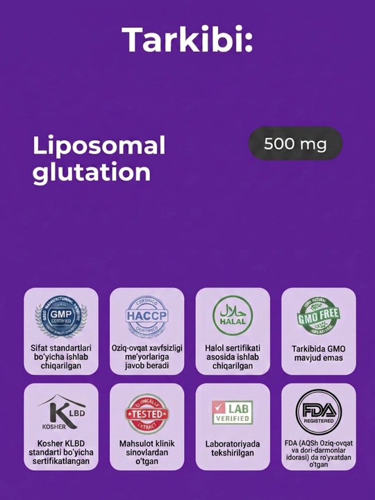 Gluta Som - для печени, от токсинов, очищает организм, восстановление печени с глутатионом