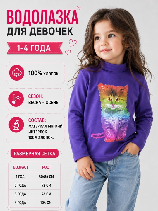Qizlar uchun vodolazka - 