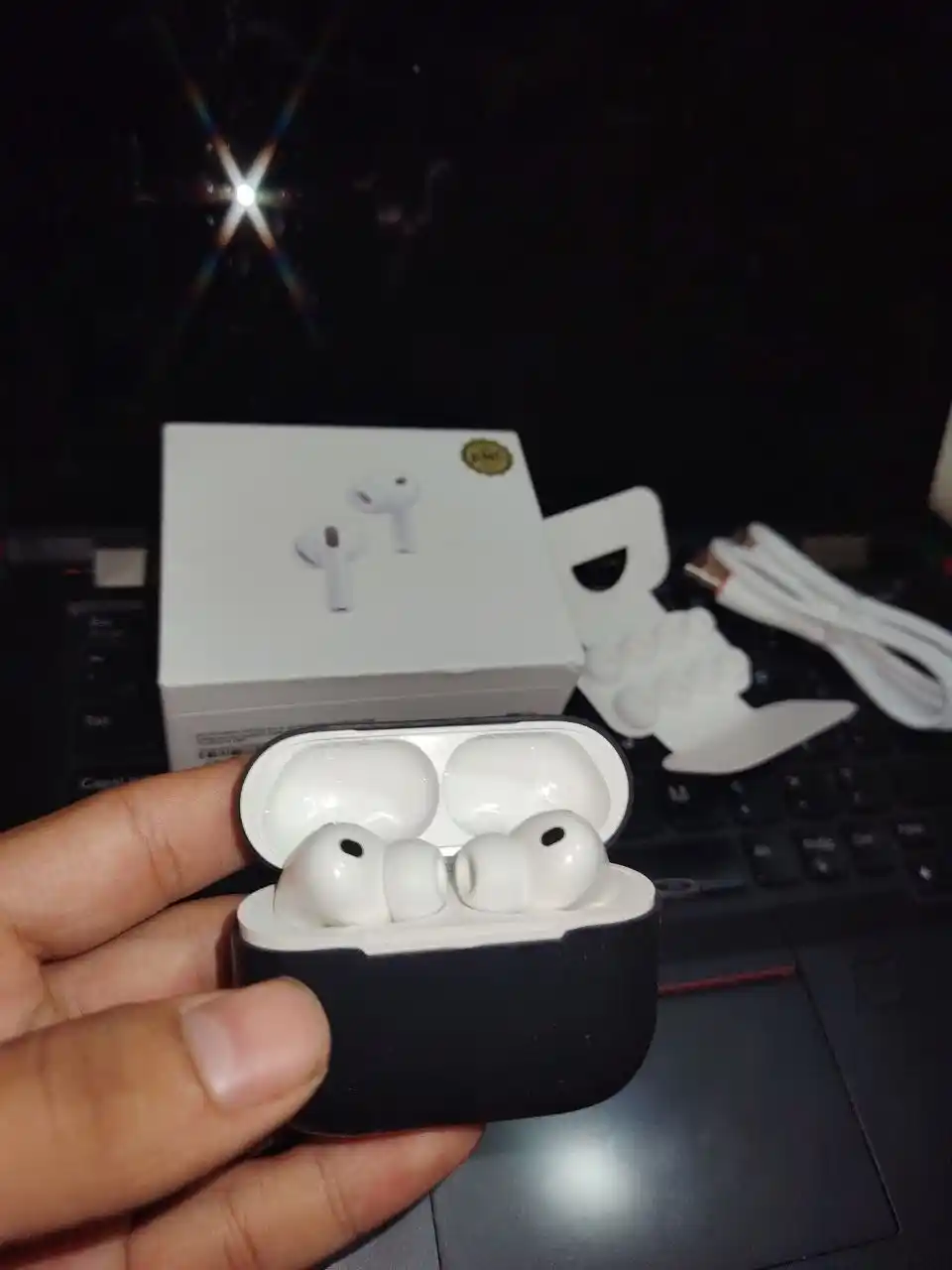 Pods Pro 3 simsiz quloqchinlari, Android va iPhone uchun Bluetooth sensorli quloqchinlar