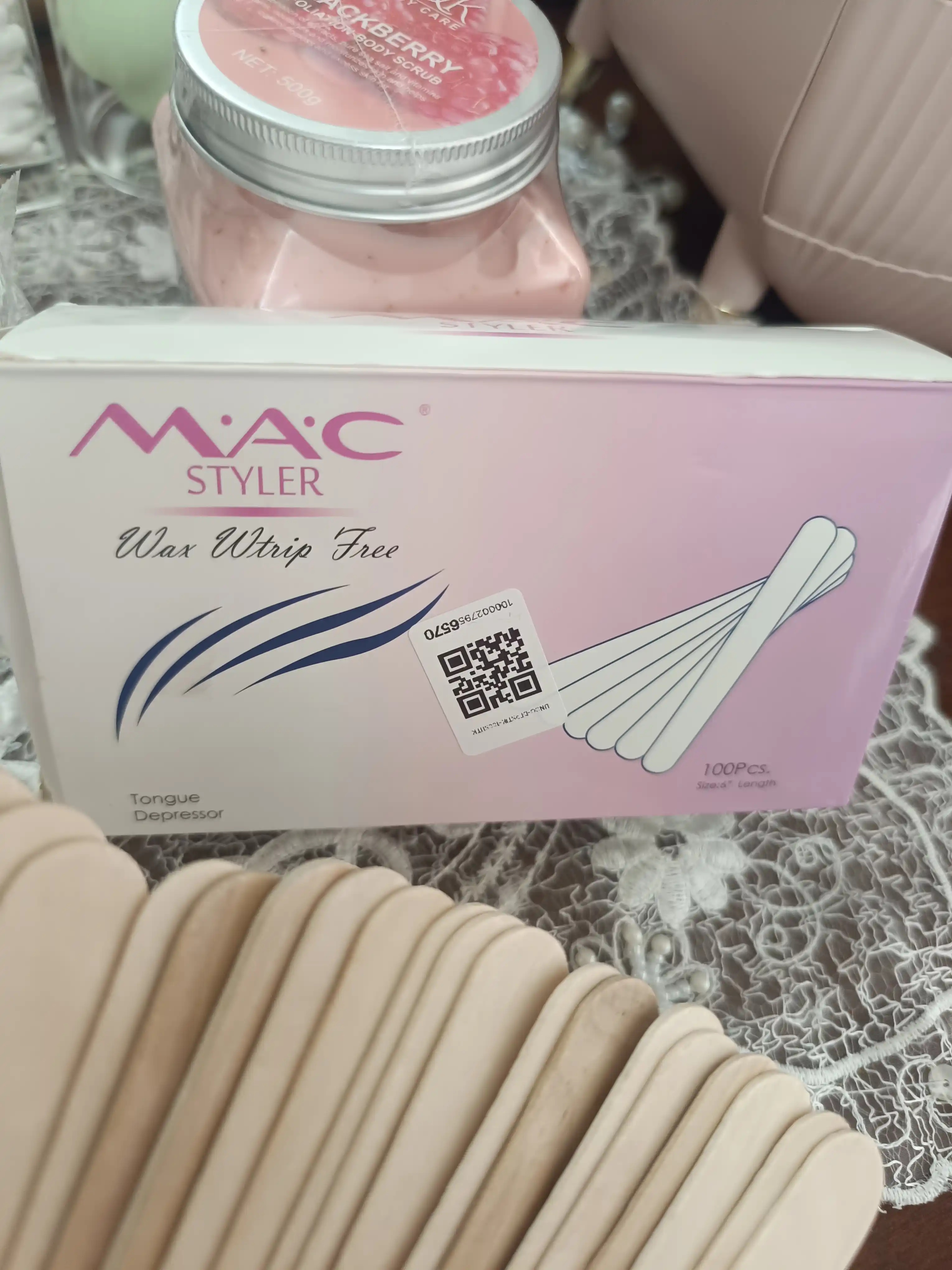 Shpatel tayoqchalari, depilatsiya va shugaring uchun, Mac 5, 15, 25, 50, 100 dona