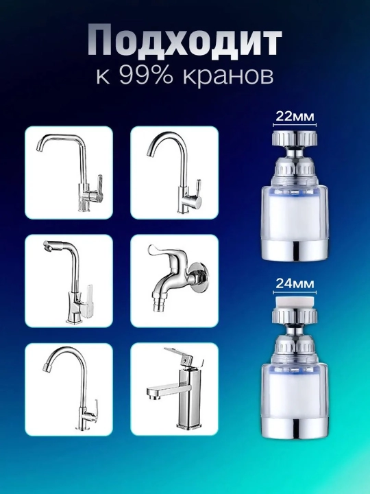 Har qanday jo'mrak, aerator uchun mos keladigan jo'mrak uchun filtr qo'shimchasi